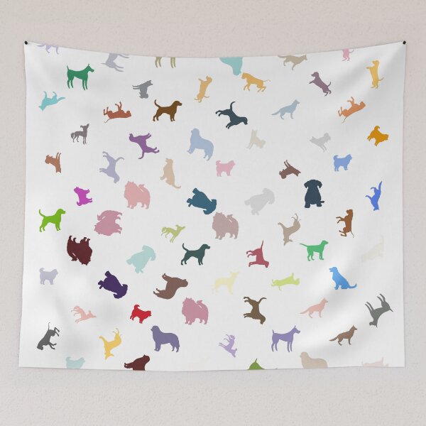 Item preview, Abstract Multi Color Dog Pattern designed and sold by Pixel4Art.