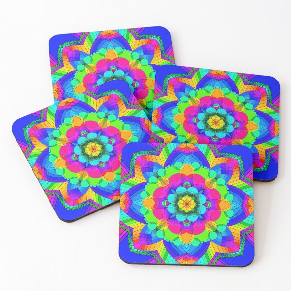 Item preview, Trippy Rainbow Mandala designed and sold by ClydescopeCreat.