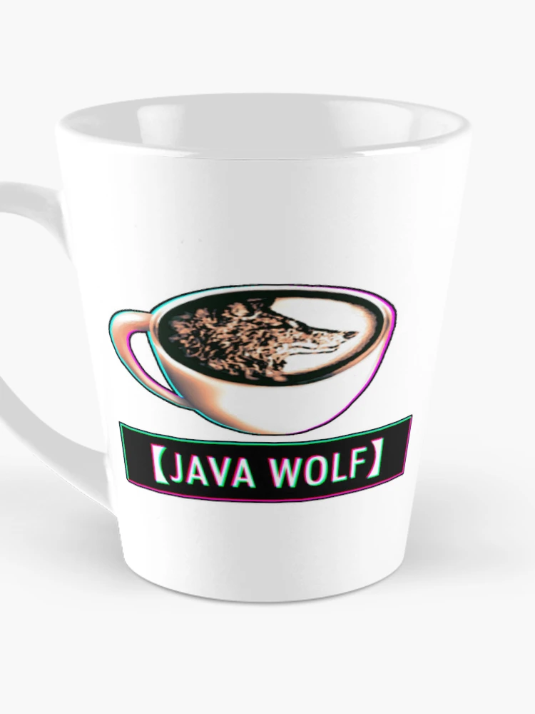 Thumbnail 3 von 4, Kaffeebecher, Java-Wolf-Logo designt und verkauft von JavaWolfDesign.