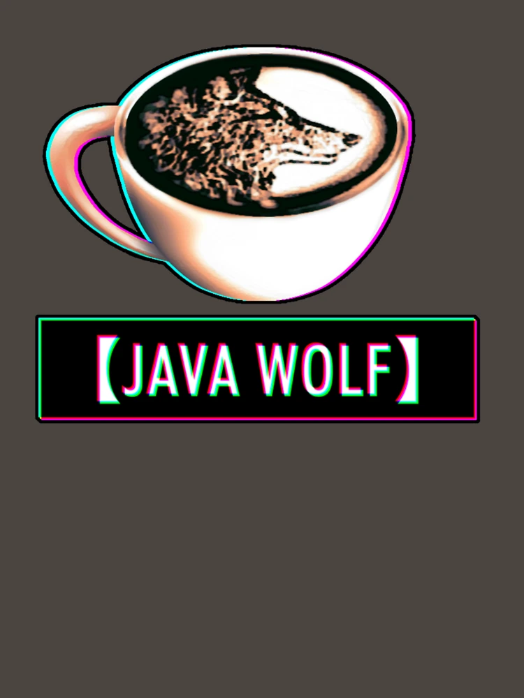 Aperçu 7 sur 7. T-shirt classique avec l'œuvre Logo Loup Java créée et vendue par JavaWolfDesign.