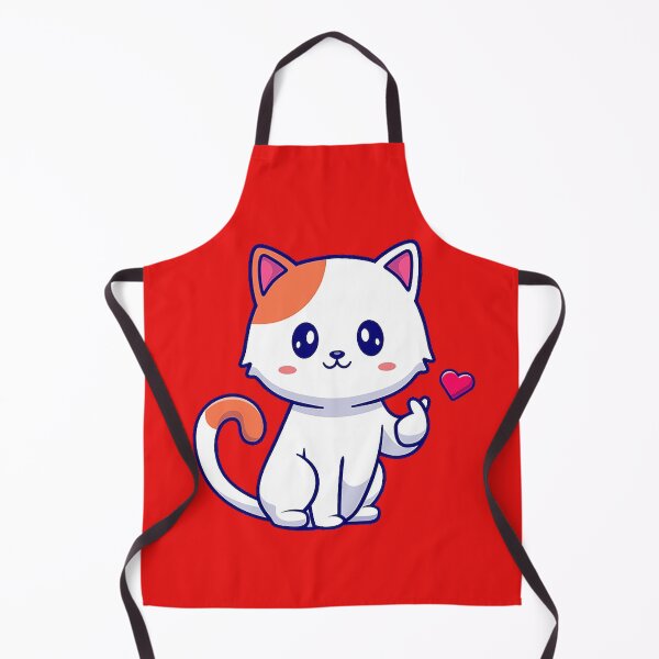 Item preview, Adorable kitty holding a heart designed and sold by Right-Fit27.