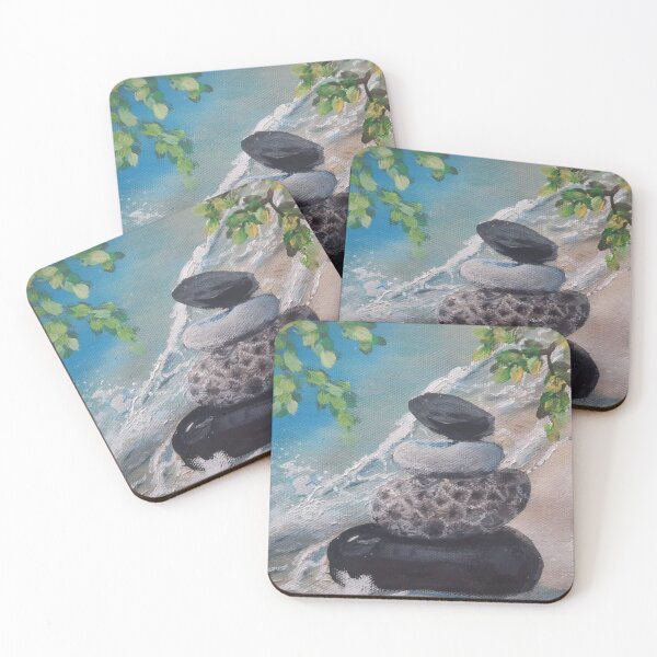 Item preview, Stones Pile on the Beach designed and sold by Sally peckham.