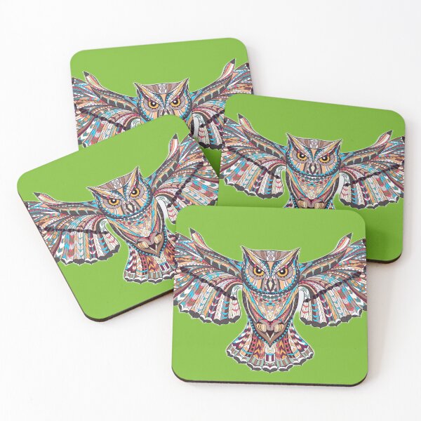 Item preview, Flying colored owl for bird and owl lovers designed and sold by S888.