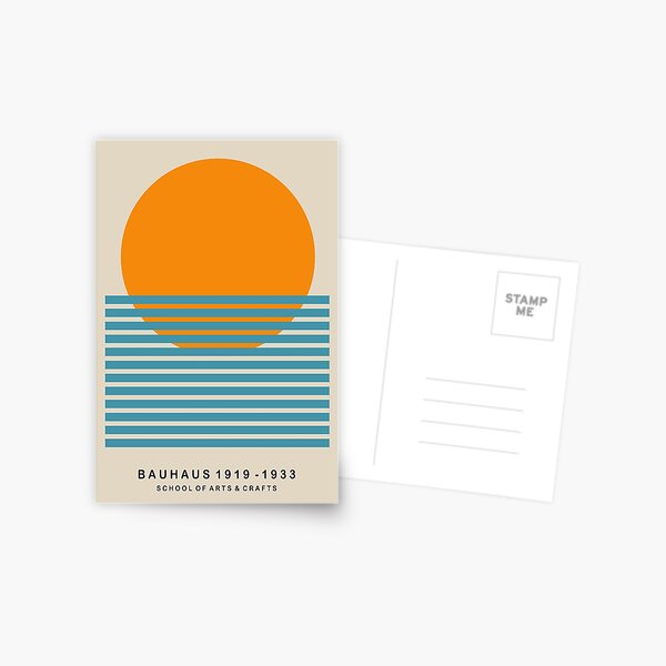Item preview, Mid Century Sun Bauhaus Poster designed and sold by NicolJay.