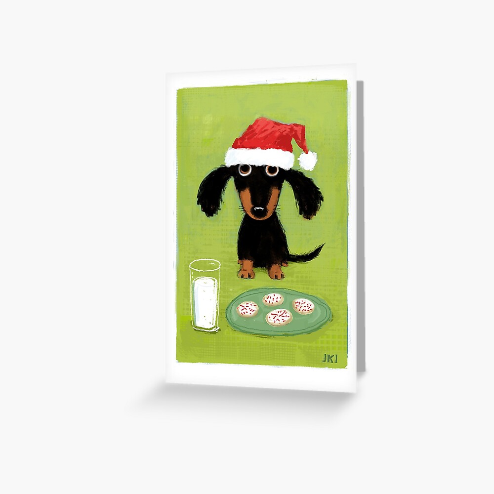 Doxie Clause Santa Dachshund | Funny Wiener Dog Christmas Greeting Card
