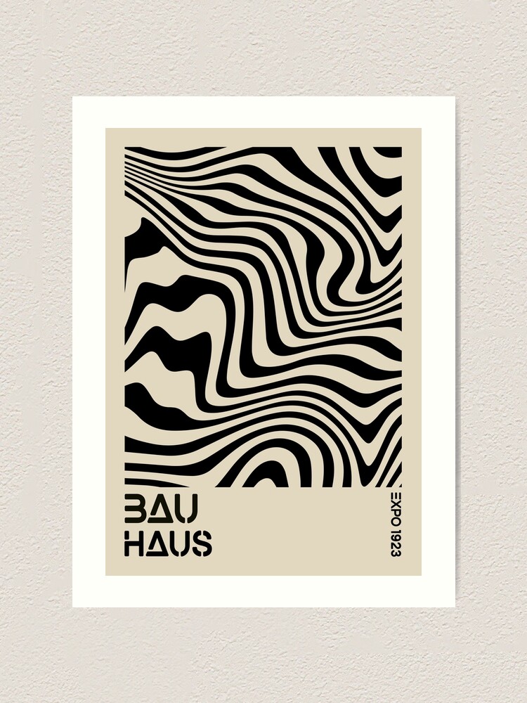 Bauhaus Black and white poster N1