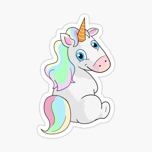 Sticko Fuzzy Stickers Unicorn