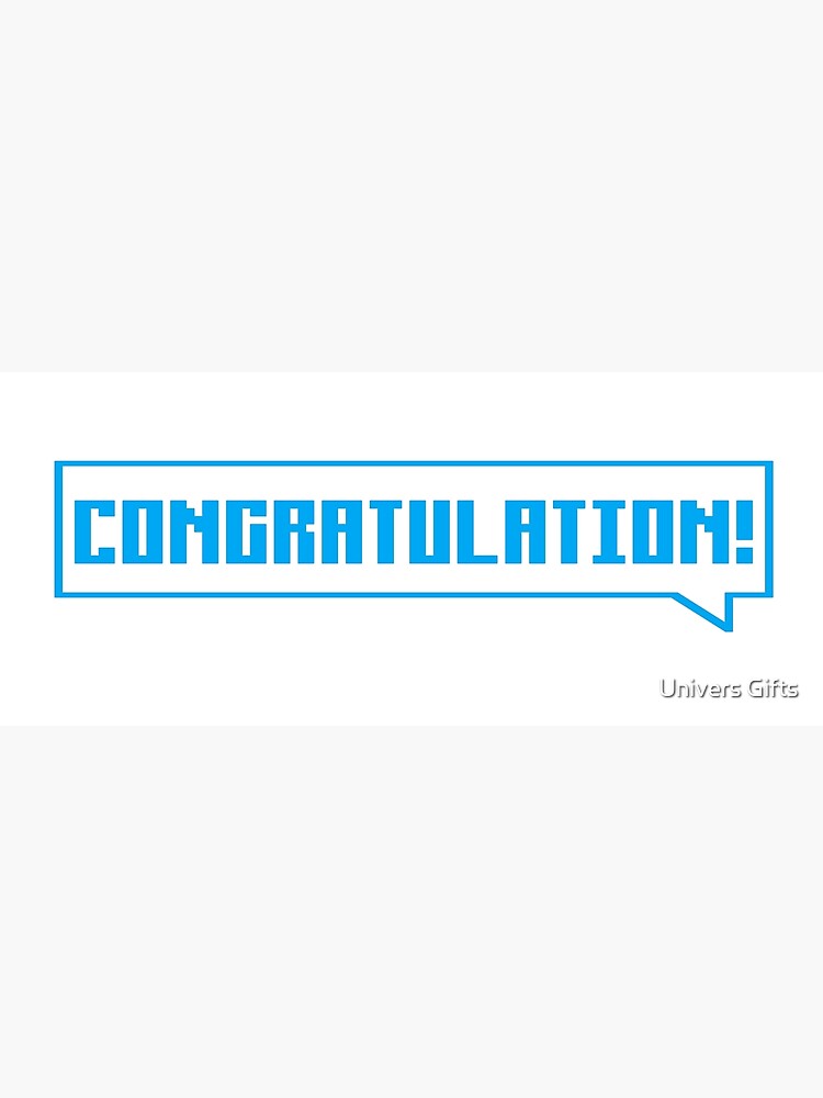 “Congratulation! - blue” Poster for Sale by irenhr | Redbubble