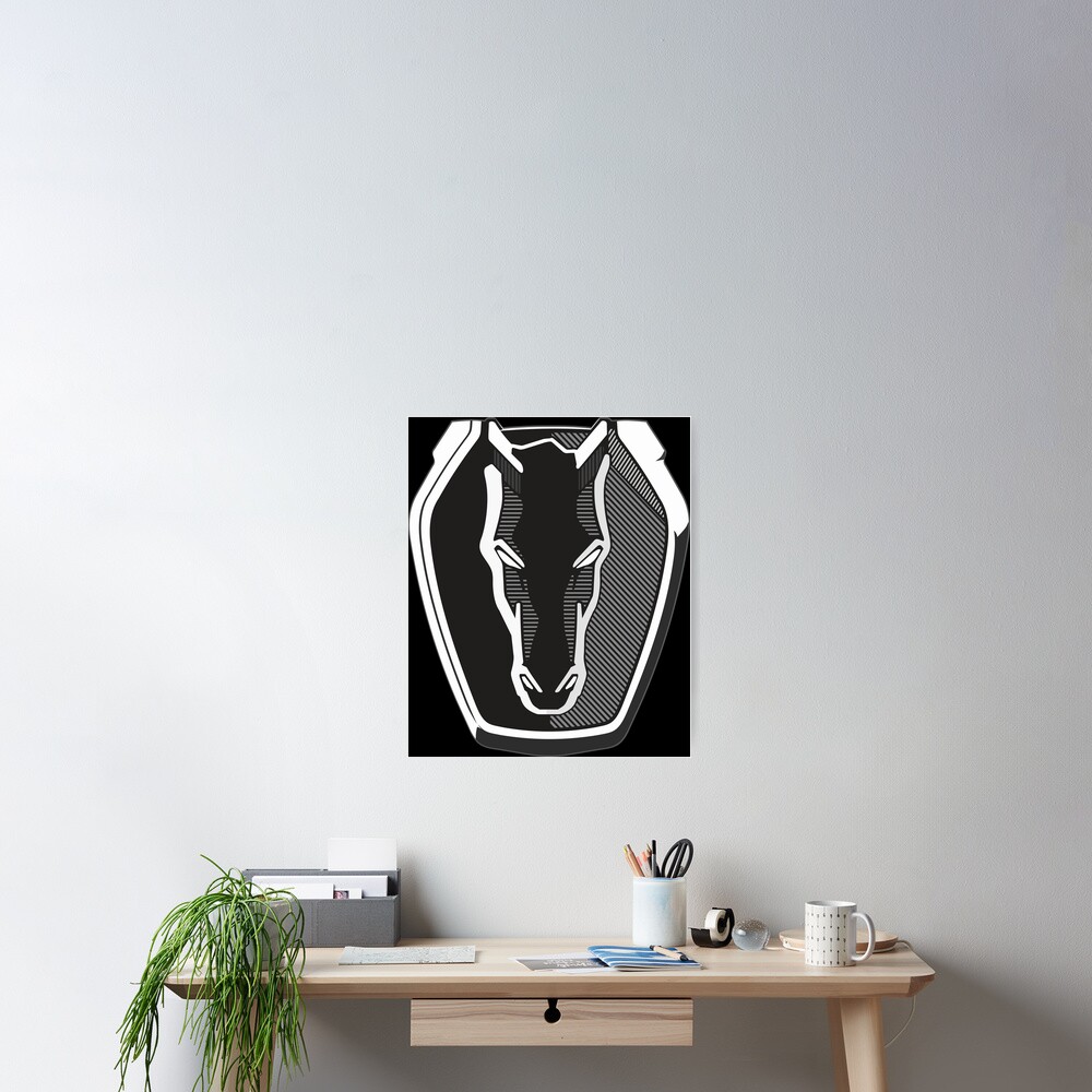 Dark Horse Mustang Badge 2024 Poster For Sale By Genkwaskomb Redbubble   Cposter,small,square Product,1000x1000.2 