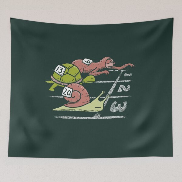 Item preview, Funny Slow animals race sloth snail and turtle or tortoise designed and sold by abowersock.