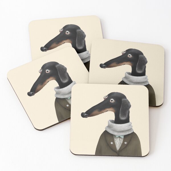 Item preview, Cute dachshund, doxie illustration, wiener dog, gentleman sausage dog, doxie mom dog parent designed and sold by Artsareus.