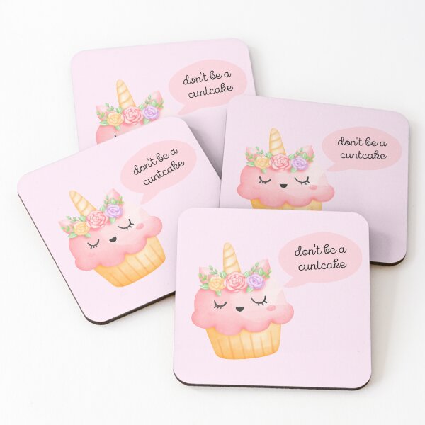 Item preview, Don't Be A Cuntcake | Cute Kawaii Pink Unicorn Cupcake designed and sold by KinkShoppe.