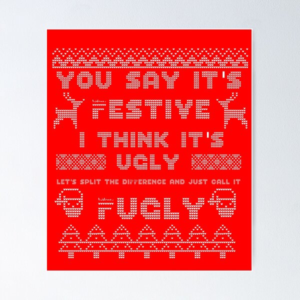 Item preview, Festive Ugly Fugly Holiday Sweater designed and sold by Kashear.