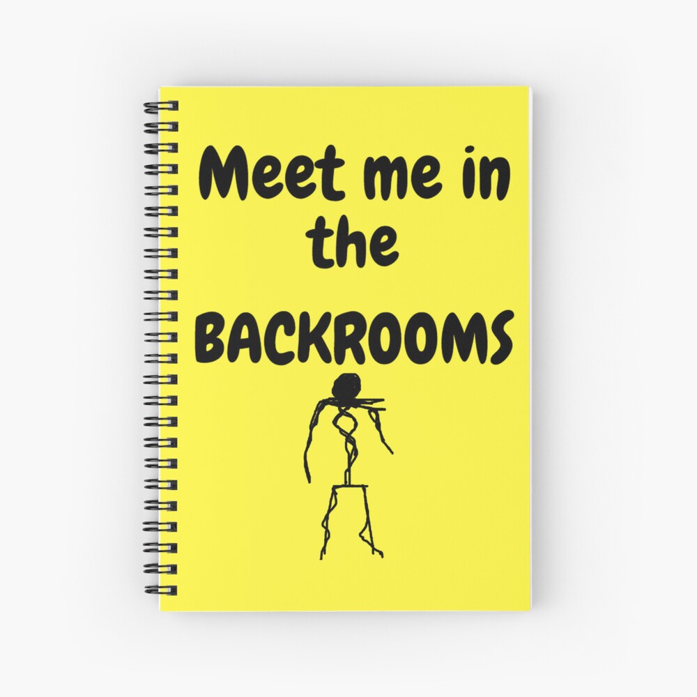 Noclipping Into The Backrooms (White) Spiral Notebook for Sale by  StarcallFanarts