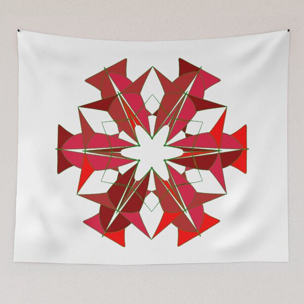Item preview, Festive snowflake unique design W21 designed and sold by fishpressink.