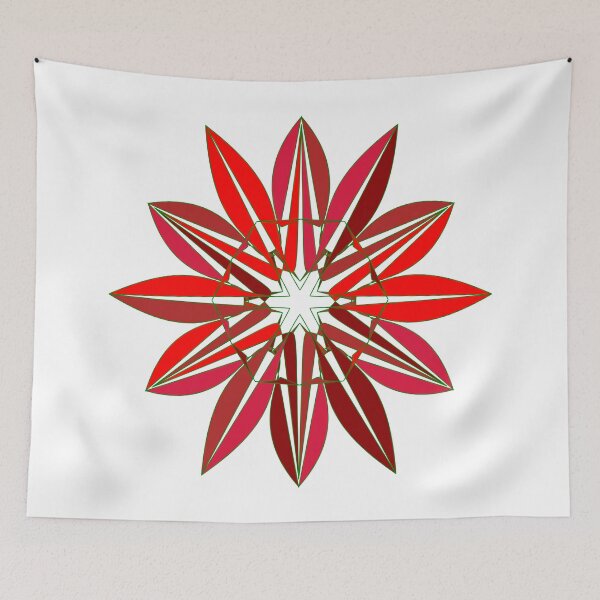 Item preview, Festive snowflake unique design W22 designed and sold by fishpressink.