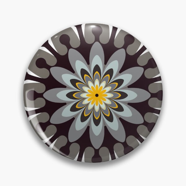 Item preview, Single flower pattern black white designed and sold by Bakkia.