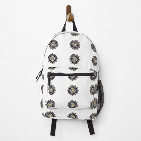 Item preview, Single flower pattern black white designed and sold by Bakkia.