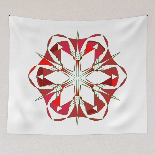 Item preview, Festive snowflake unique design W23 designed and sold by fishpressink.