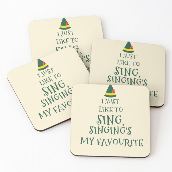 Item preview, i just like to sing,singing's my favourite,elf movie quote,christmas designed and sold by cutedream.
