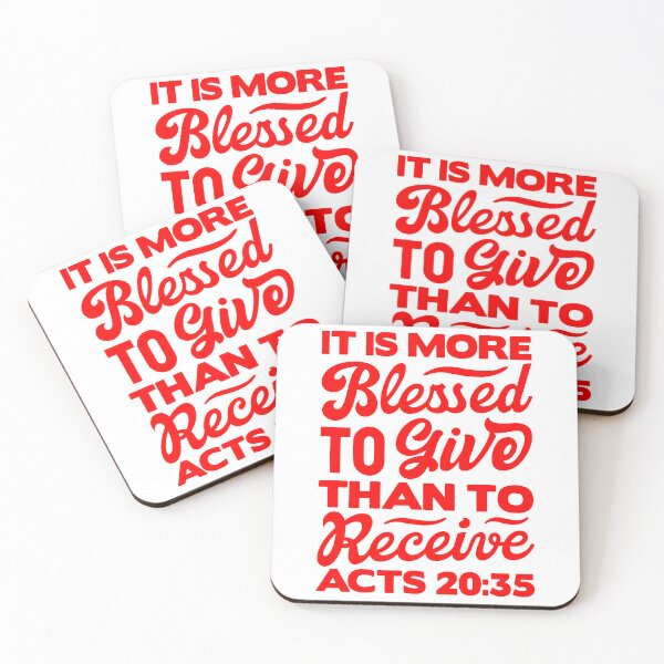Item preview, It Is More Blessed To Give Than To Receive - Acts 20:35 designed and sold by plushism.
