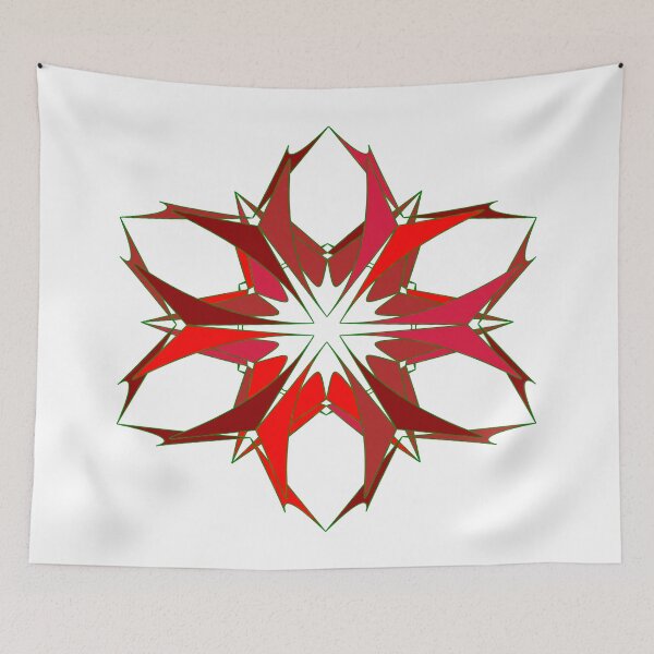 Item preview, Festive snowflake unique design W24 designed and sold by fishpressink.