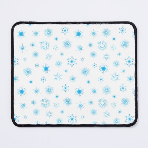 Item preview, Snowflakes - Icy blue on white - pattern designed and sold by WietskeWelten.