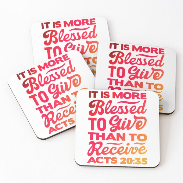Item preview, It Is More Blessed To Give Than To Receive - Acts 20:35 designed and sold by plushism.
