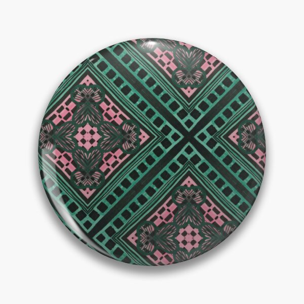 Item preview, Pink and Green Styled Floral on Irregular Pattern designed and sold by debutpagesart.