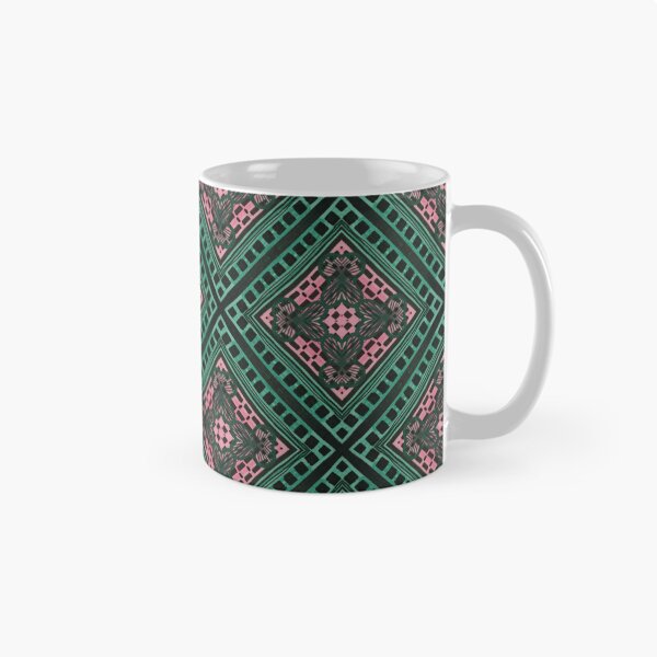 Item preview, Pink and Green Styled Floral on Irregular Pattern designed and sold by debutpagesart.