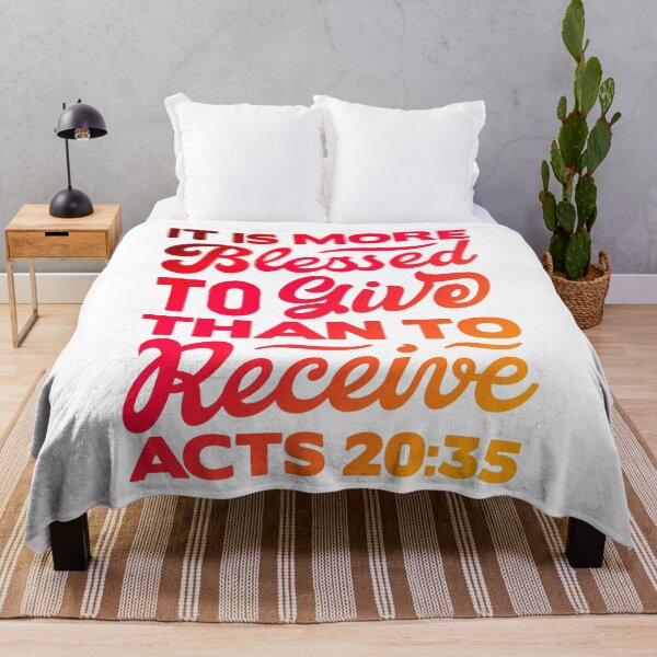Item preview, It Is More Blessed To Give Than To Receive - Acts 20:35 designed and sold by plushism.