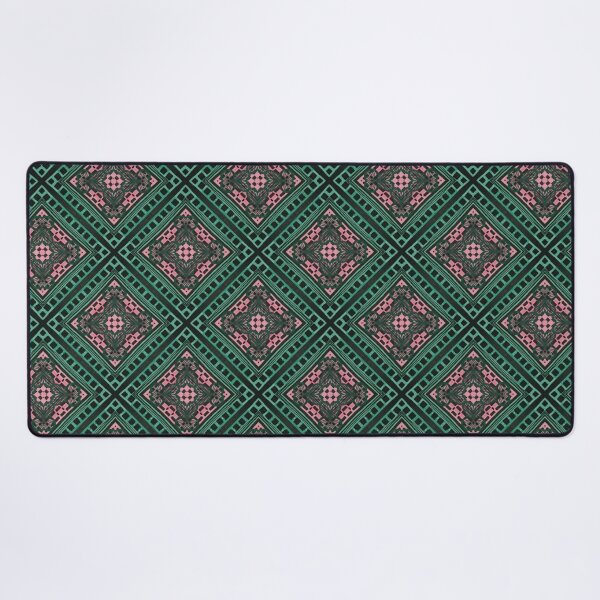 Item preview, Pink and Green Styled Floral on Irregular Pattern designed and sold by debutpagesart.