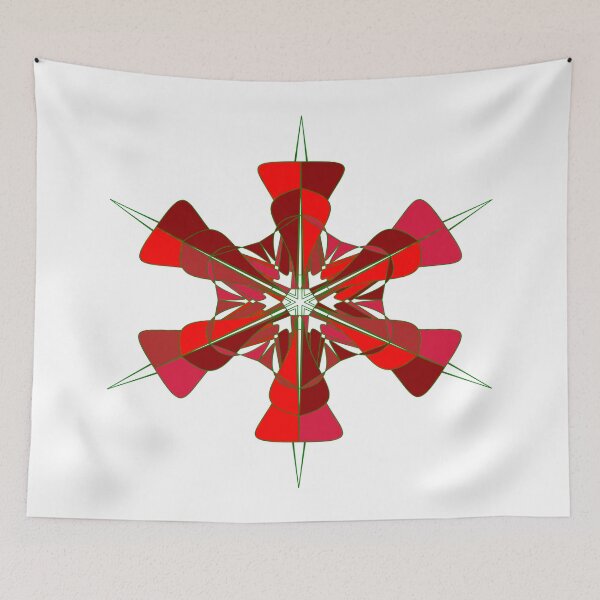 Item preview, Festive snowflake unique design W25 designed and sold by fishpressink.