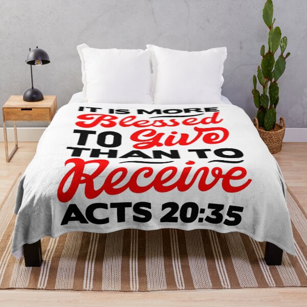Item preview, It Is More Blessed To Give Than To Receive - Acts 20:35 designed and sold by plushism.