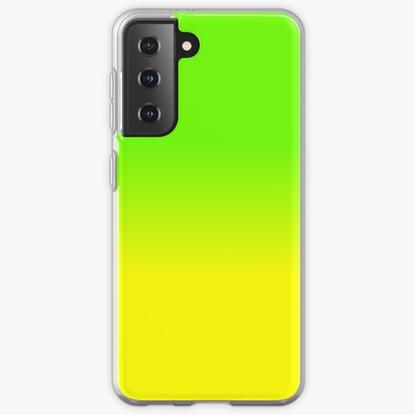 Neon Green and Neon Yellow Ombré Shade Color Fade Samsung Galaxy Soft Case