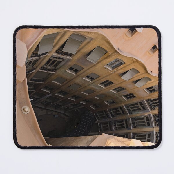 Item preview, The Lost Straw Hat - Antoni Gaudi La Pedrera Courtyard From Above - Horizontal designed and sold by Georgia Mizuleva.