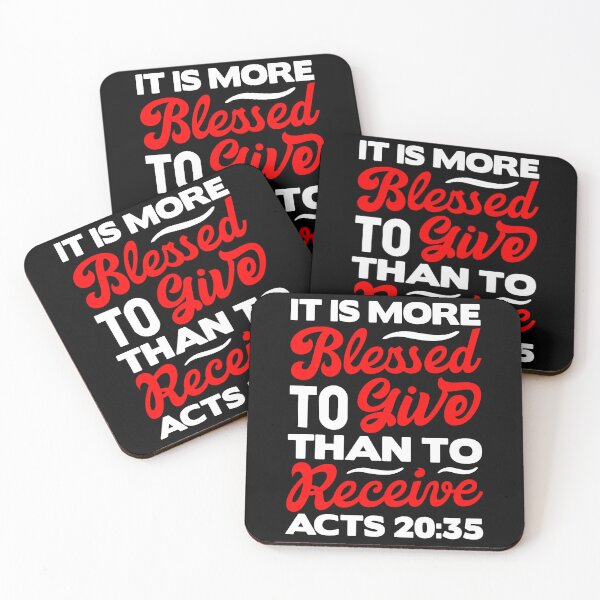 Item preview, It Is More Blessed To Give Than To Receive - Acts 20:35 designed and sold by plushism.