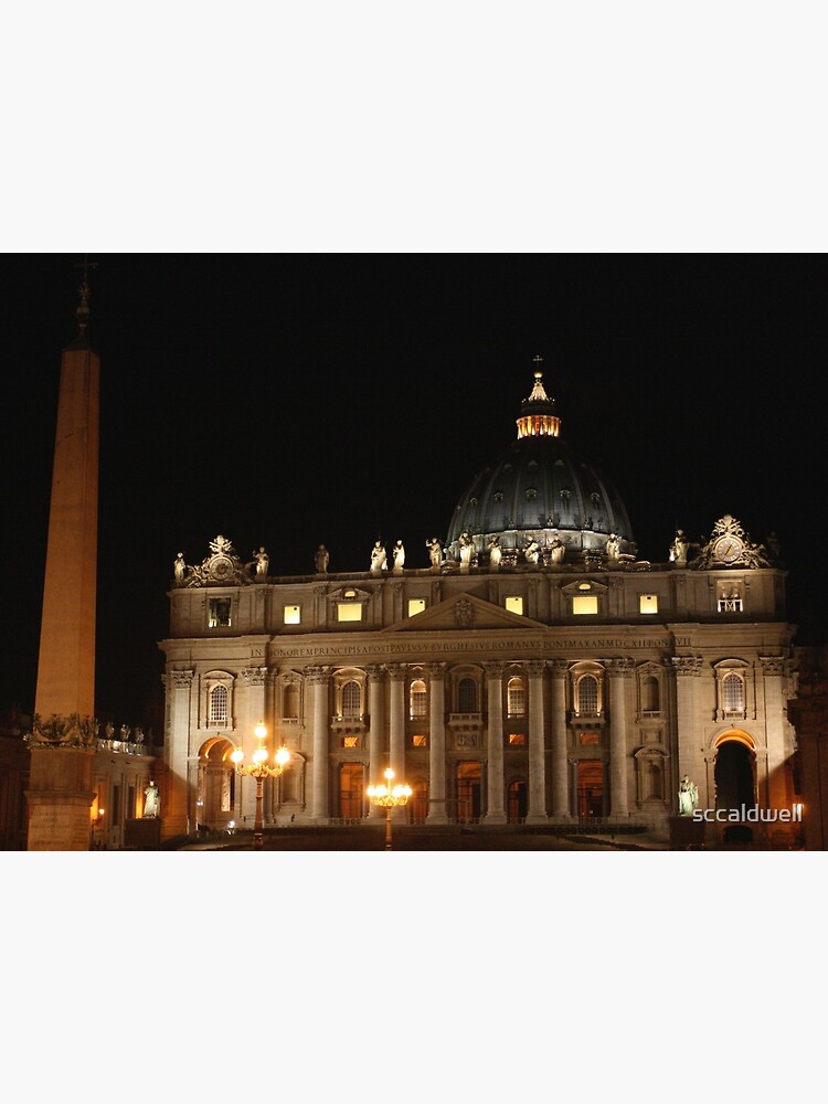 St Peter/'s Cathedral At Night C Rome Art Print Home Decor Wall Art Poster
