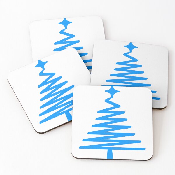 Item preview, Christmas Line Tree - Light Blue designed and sold by MiTurn.