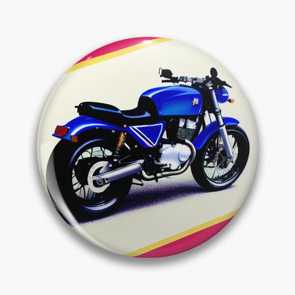 Item preview, Vintage Classic Blue Motorcycle Poster designed and sold by BAYFAIRE.