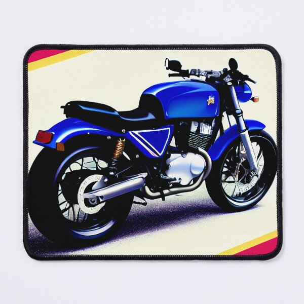 Item preview, Vintage Classic Blue Motorcycle Poster designed and sold by BAYFAIRE.