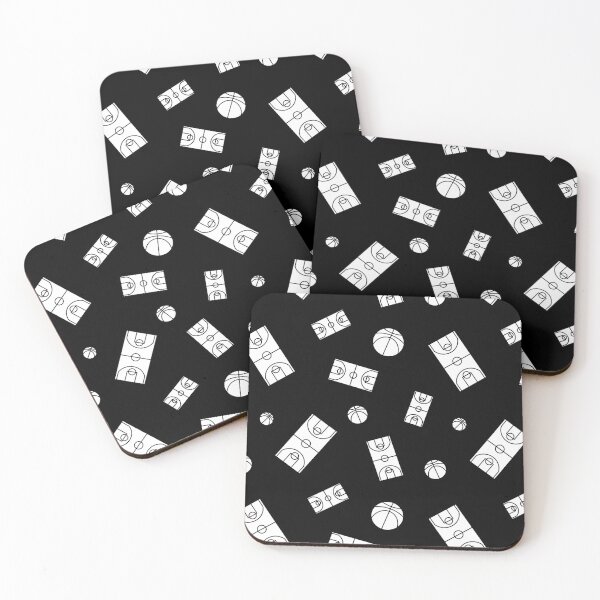 Item preview, Basketball Courts and Balls | Basketball Pattern Design | White Design designed and sold by Slam-Dunkan.