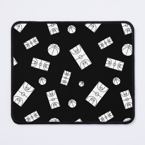 Item preview, Basketball Courts and Balls | Basketball Pattern Design | White Design designed and sold by Slam-Dunkan.
