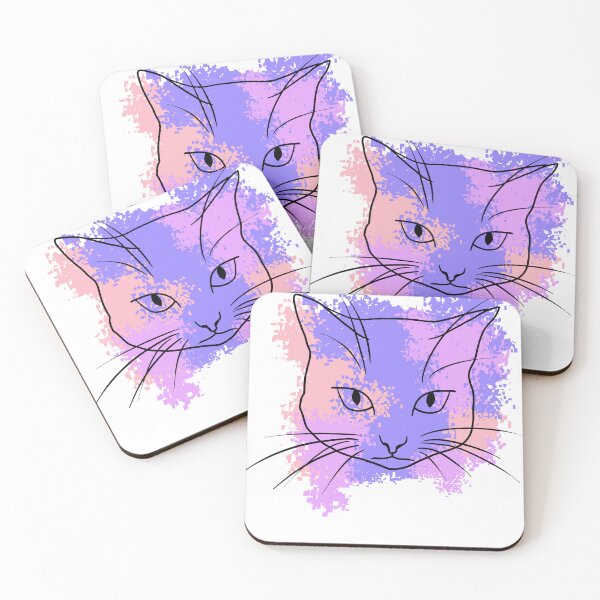 Item preview, Cat Line | Colorful background designed and sold by Kabira77.