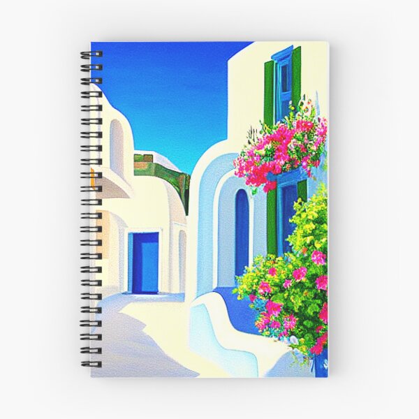 Item preview, Santorini Street 1 - Throw Pillows and Prints.  designed and sold by ScatterHub.