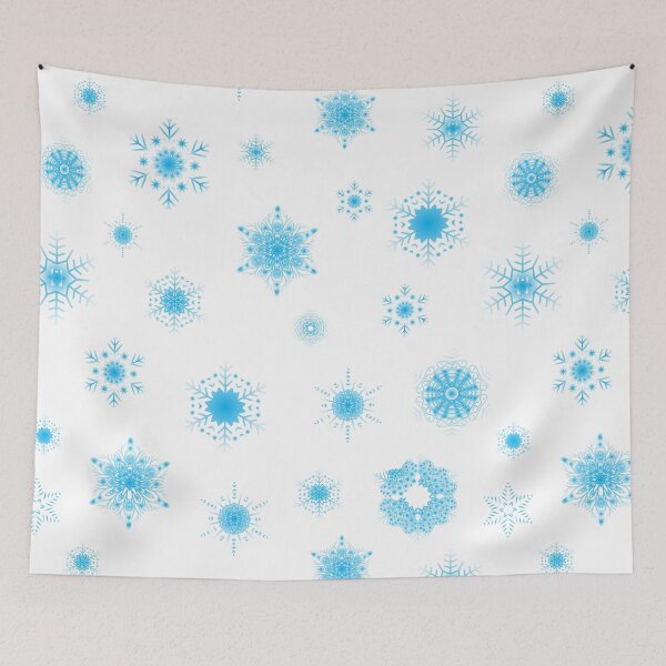 Item preview, Snowflakes - Icy blue designed and sold by WietskeWelten.