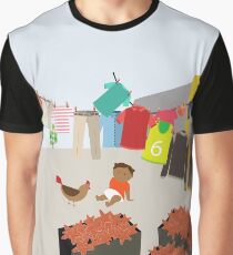 Courtyard in Colombia Graphic T-Shirt