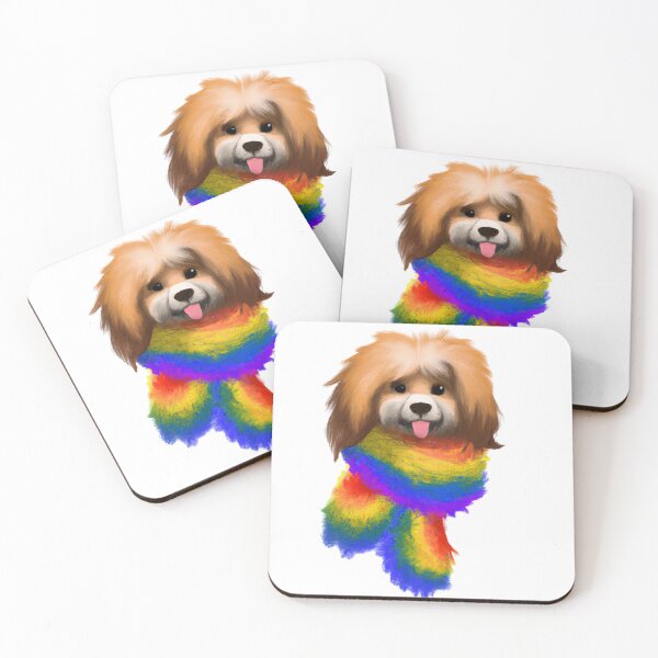 Item preview, Gay Furry Dog LGBT Pride rainbow flag designed and sold by dankbaer.