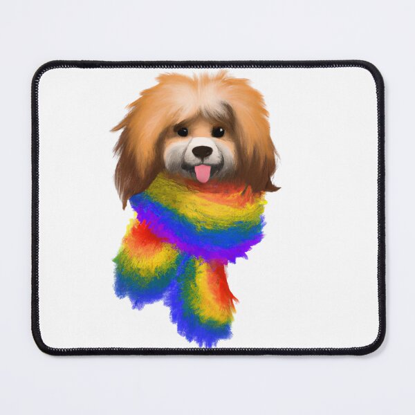 Item preview, Gay Furry Dog LGBT Pride rainbow flag designed and sold by dankbaer.