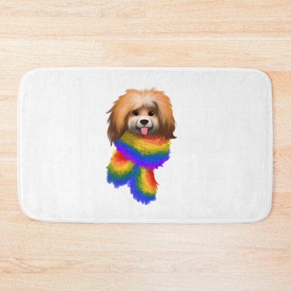 Item preview, Gay Furry Dog LGBT Pride rainbow flag designed and sold by dankbaer.